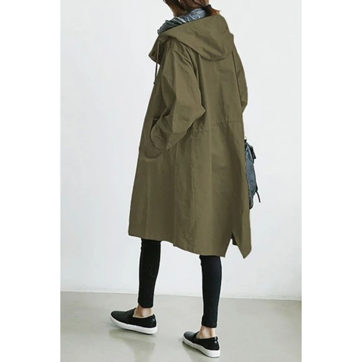 W&W Mode - Langer Trenchcoat für Damen