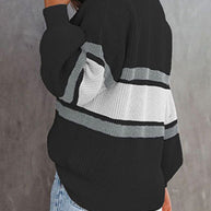 WW | Zipper-Kragen-Pullover Für Mühelose Modernen Touch Für Frauen