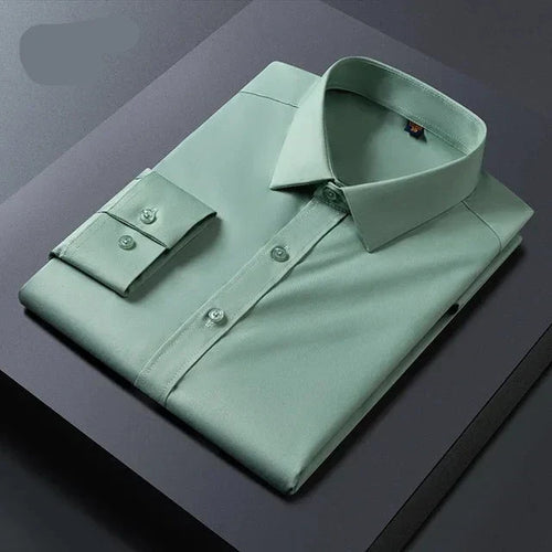 WW | Bügelfreies Herrenhemd Im Geschäftlichen Stil