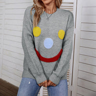 WW | Lässiger Strickpullover Mit Smiley