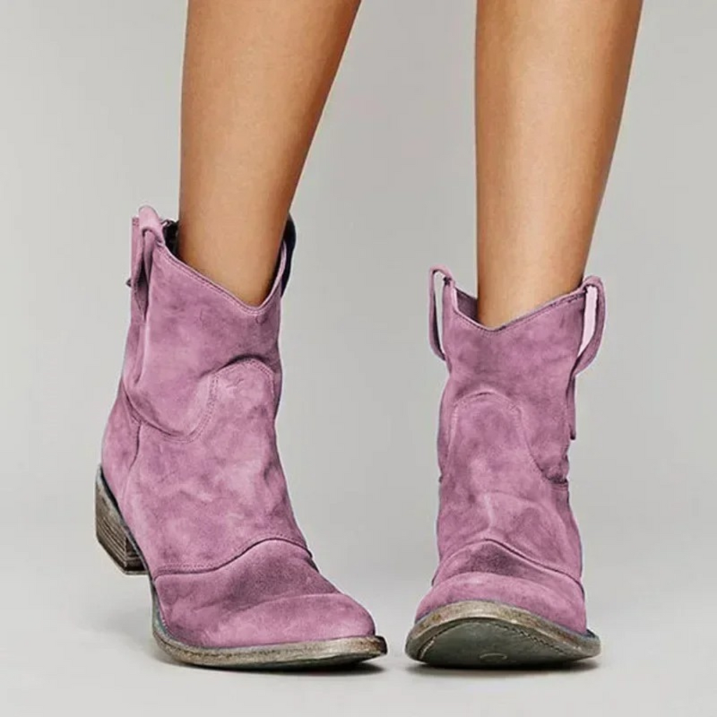 WW | Leder-Cowboy-Stiefel für Damen
