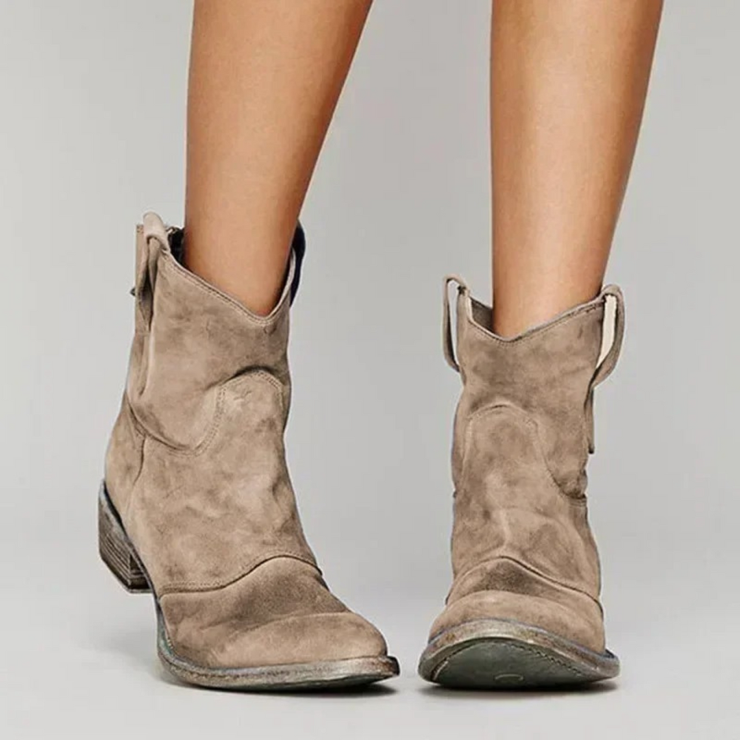 W&W Mode | Leder-Cowboy-Stiefel für Damen