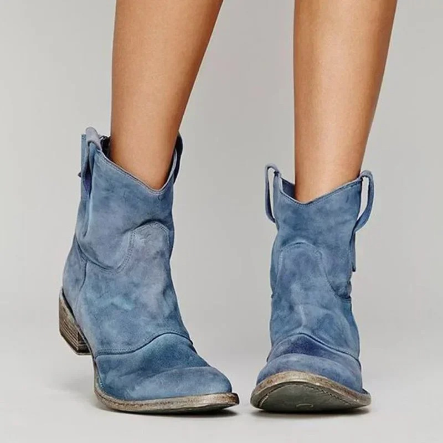 WW | Leder-Cowboy-Stiefel für Damen