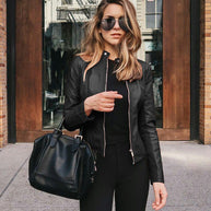 WW | Slim Fit | Reißverschluss | Bikerjacke | Damenjacke