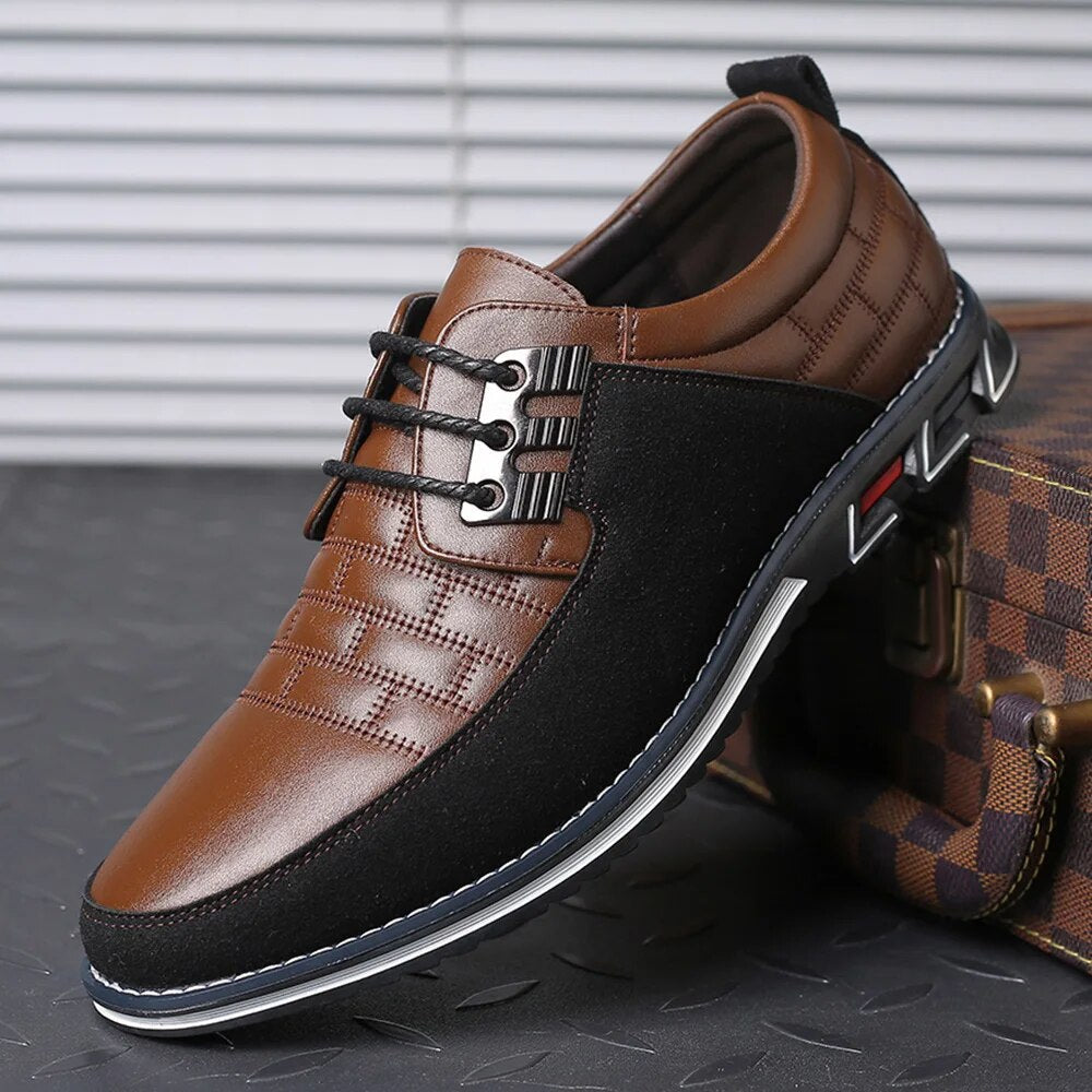 WW | PU Leder Rutschfest Oxford Schuhe Herrenschuhe