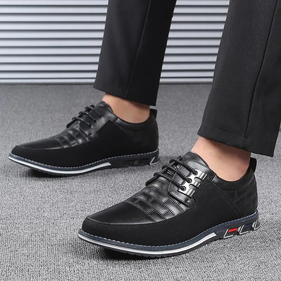 WW | PU Leder Rutschfest Oxford Schuhe Herrenschuhe