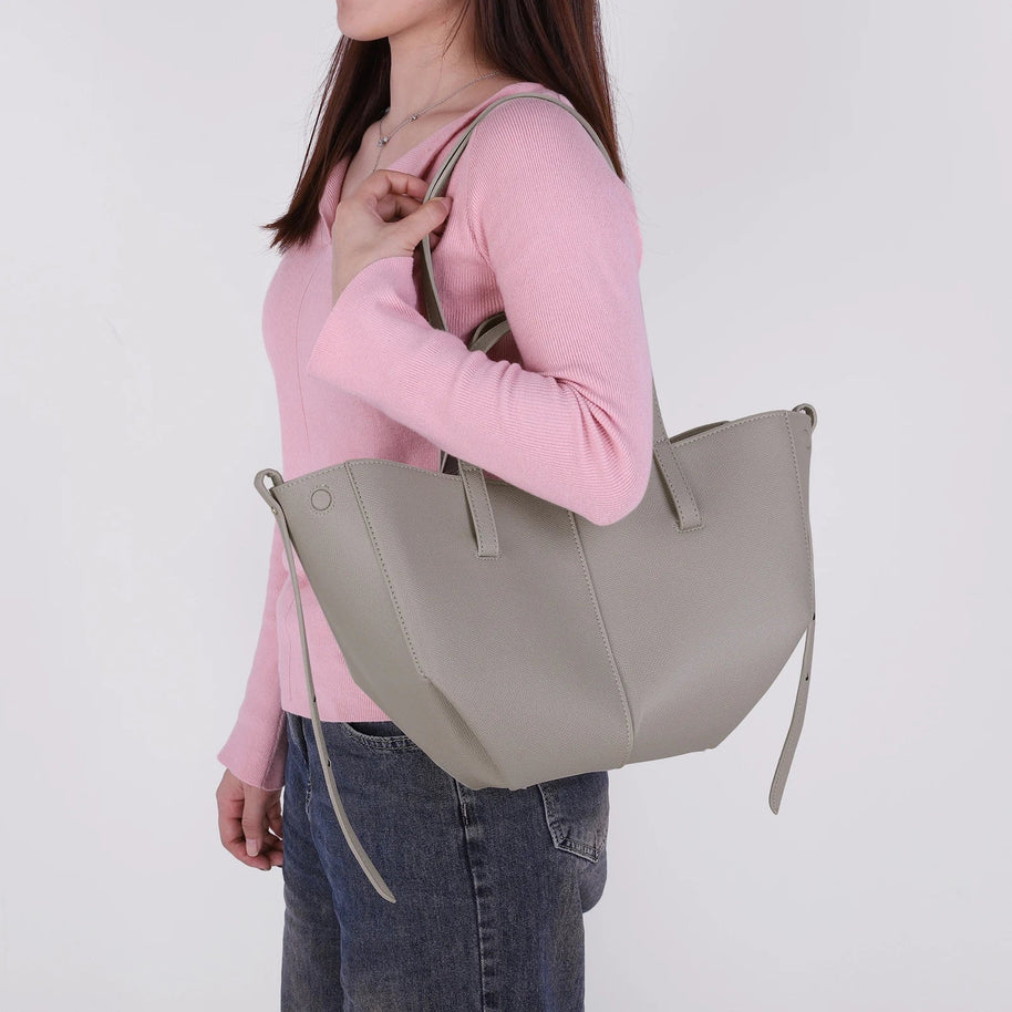 WW | Vintage Kunstleder Schultertasche Große Tragetasche