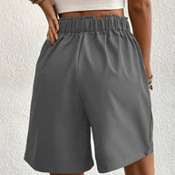 WW | Shorts, schräge Taschen, hohe Taille, Damenshorts, Sommerkleidung