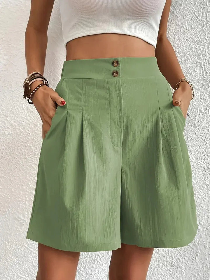 W&W Mode | Shorts, schräge Taschen, hohe Taille, Damenshorts, Sommerkleidung