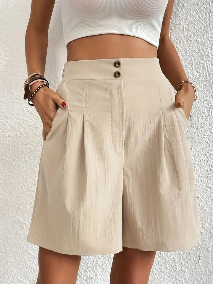 W&W Mode | Shorts, schräge Taschen, hohe Taille, Damenshorts, Sommerkleidung