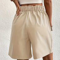 WW | Shorts, schräge Taschen, hohe Taille, Damenshorts, Sommerkleidung