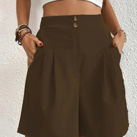 Leinenshorts für Damen