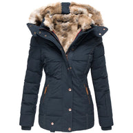 WW | Warme Winterjacke Mit Pelzfutter Für Damen