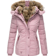 WW | Warme Winterjacke Mit Pelzfutter Für Damen