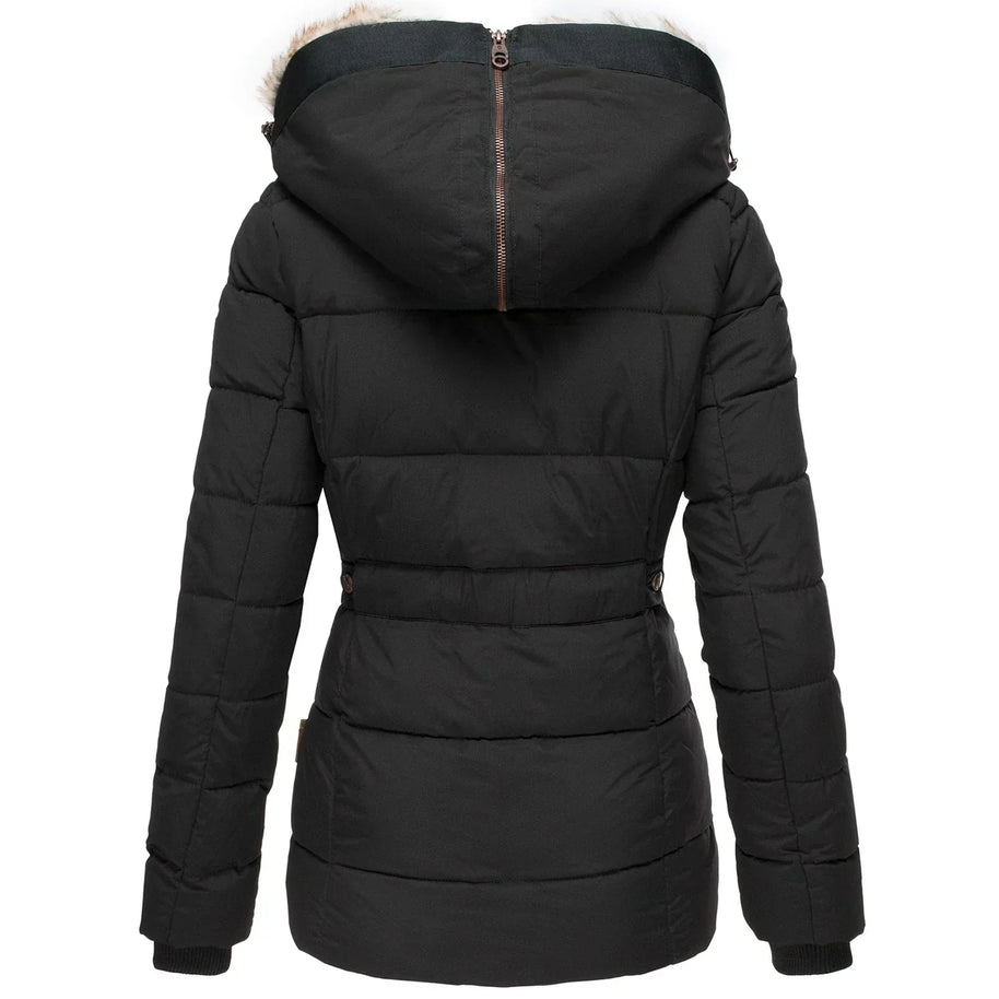 WW | Warme Winterjacke Mit Pelzfutter Für Damen