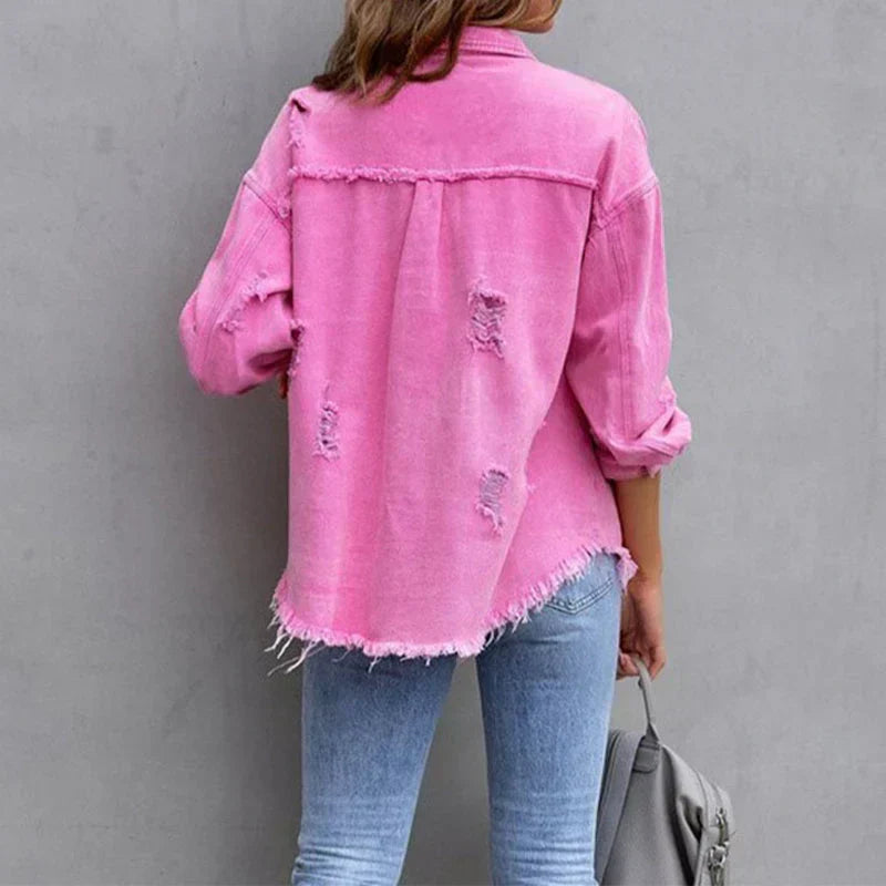 W&W Mode - Detaillierte Jeansjacke