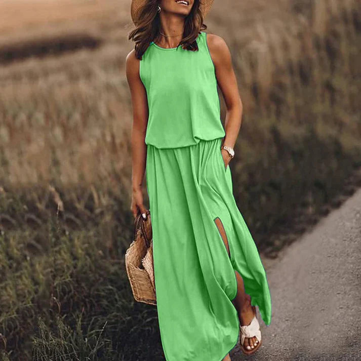 WW | Entspanntes Weißes Maxikleid