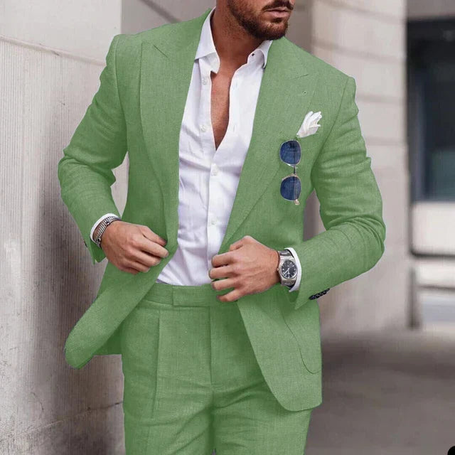 W&W Mode | Einfacher Business Blazer Und Hose Satz Für Herren