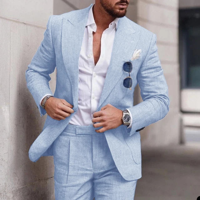 WW | Einfacher Business Blazer Und Hose Satz Für Herren