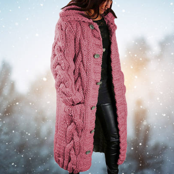 WW | Elegante Damen Geflochtene Strickjacke