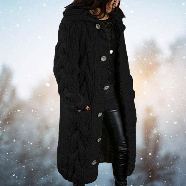 WW | Elegante Damen Geflochtene Strickjacke