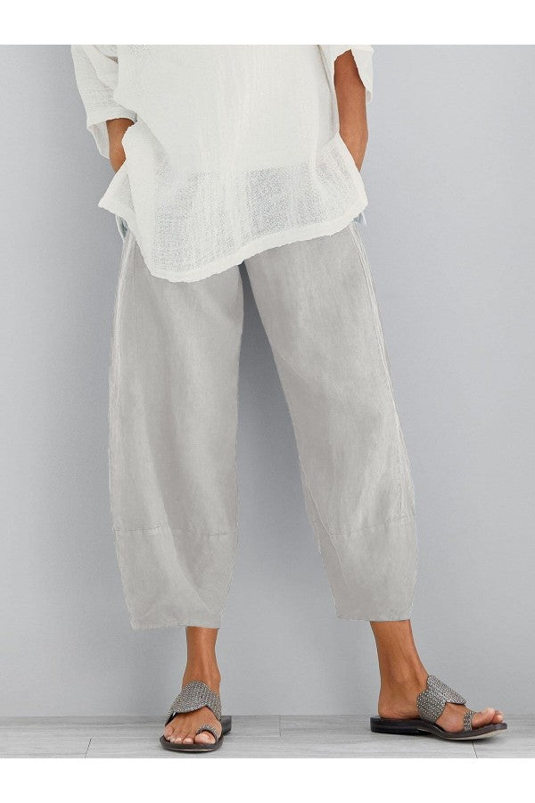 WW | Lockere Passform Knöchellange Sommerhose Damenhose