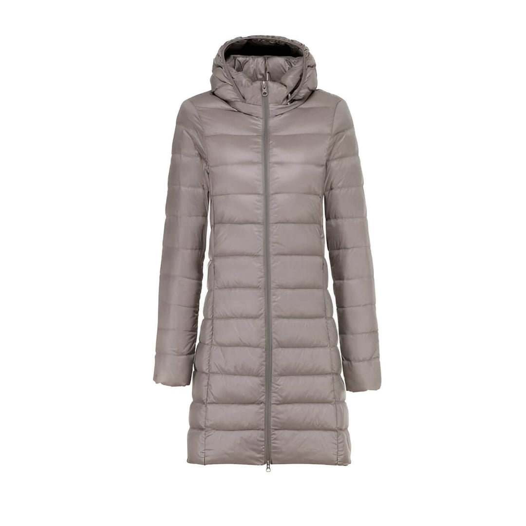 Damenlangjacke mit Kapuze