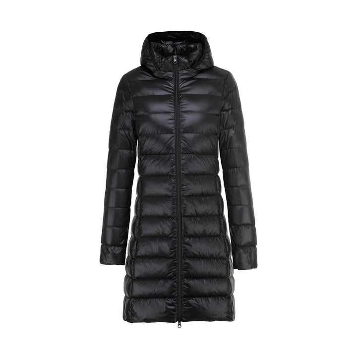 Damenlangjacke mit Kapuze