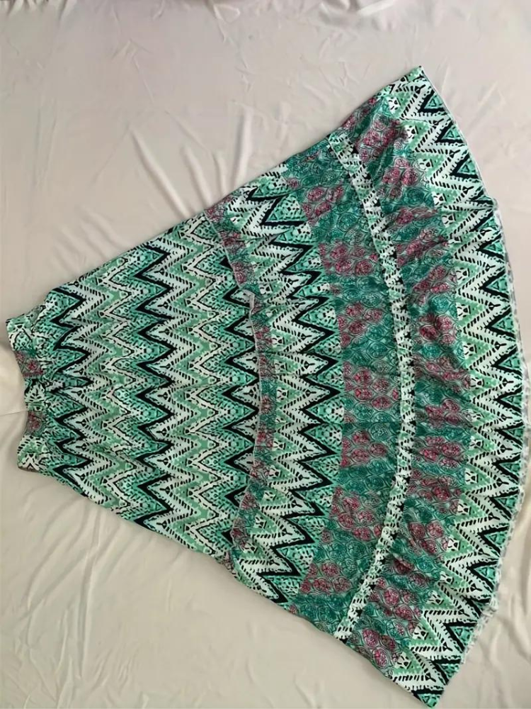 Damen Boho-Maxirock mit Rüschen