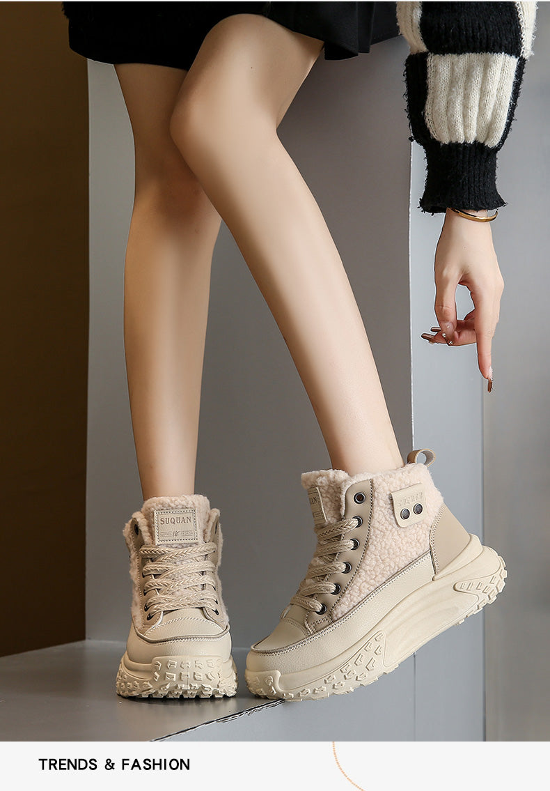 WW – Wasserdichte Plüsch-Stiefeletten