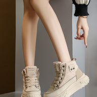 WW – Wasserdichte Plüsch-Stiefeletten