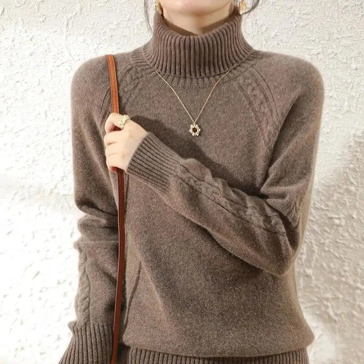 W&W Mode – Eleganter Rollkragenpullover für Damen