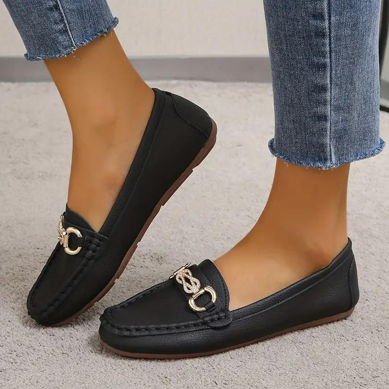 Damen-Loafer als flache Slipper mit Slip-on-Design