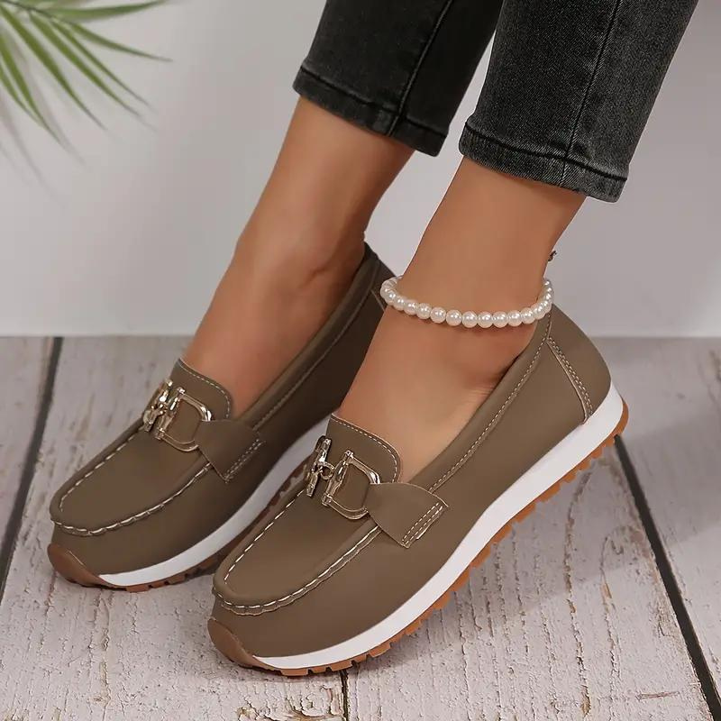 WW | Metall Schnalle Slipper Wander Schuhe Damenschuhe