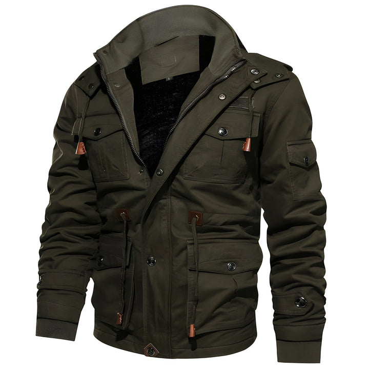 W&W Mode | Wasserdichte Militärjacke Mit Verstellbarem Bund