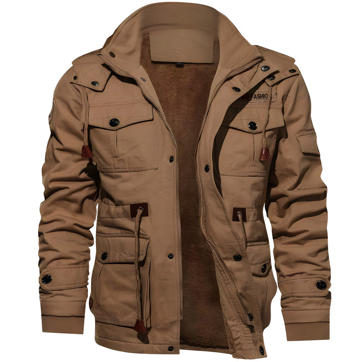 W&W Mode | Wasserdichte Militärjacke Mit Verstellbarem Bund