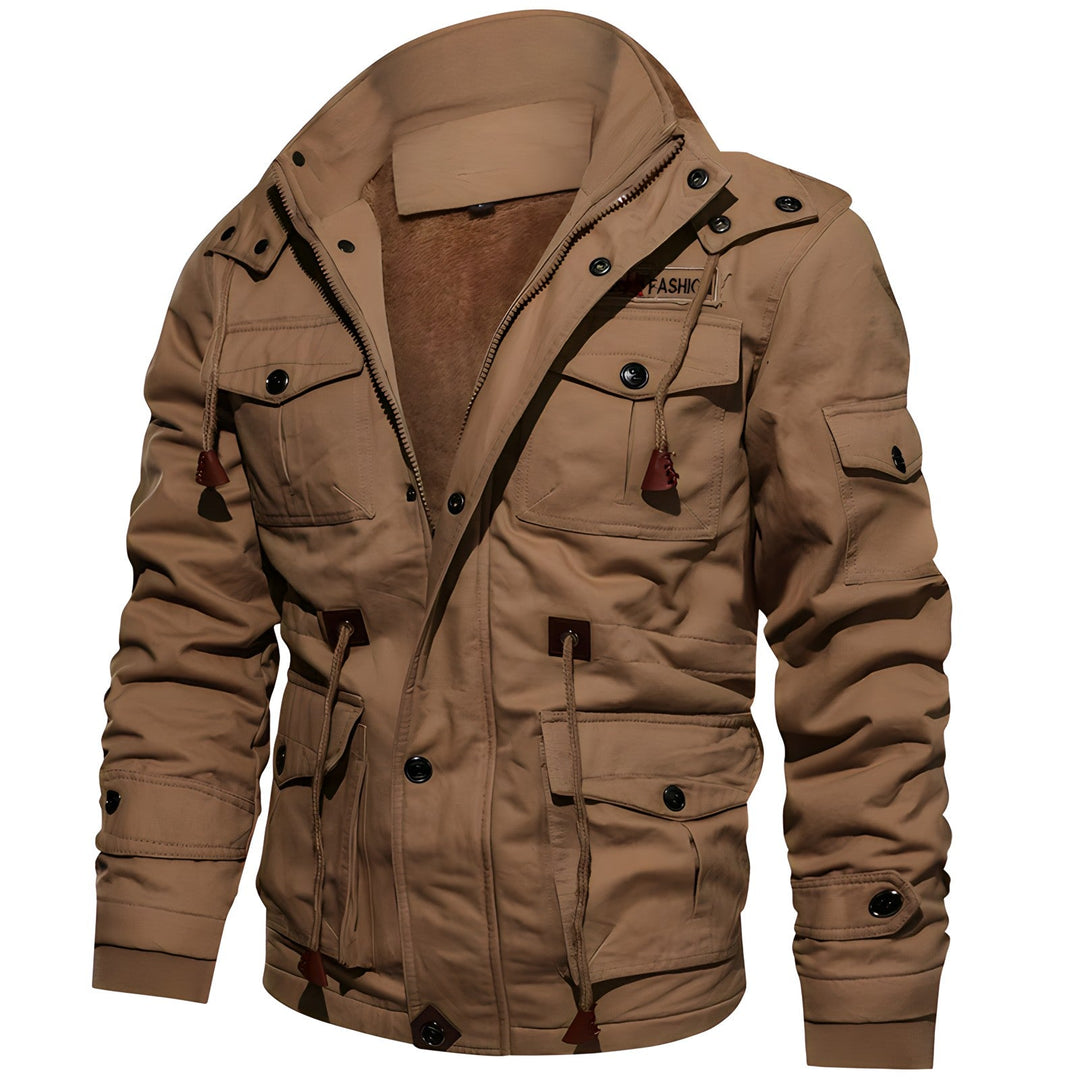 W&W Mode | Wasserdichte Militärjacke Mit Verstellbarem Bund