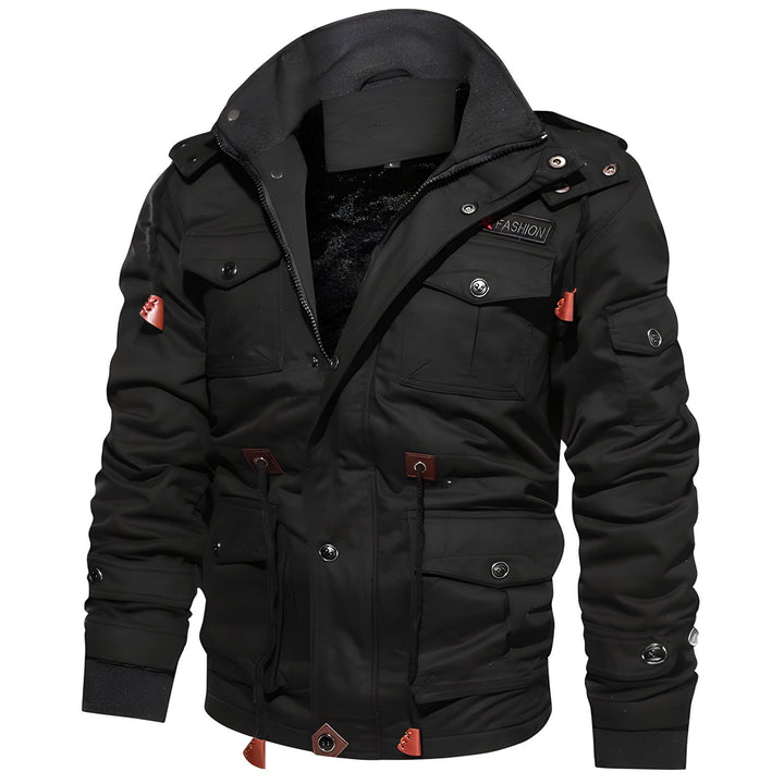 W&W Mode | Wasserdichte Militärjacke Mit Verstellbarem Bund