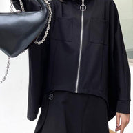 WW | Schwarze Taschen mit Reißverschluss Jacken