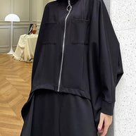 WW | Schwarze Taschen mit Reißverschluss Jacken