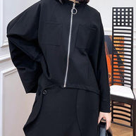 WW | Schwarze Taschen mit Reißverschluss Jacken