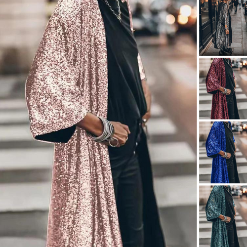 WW | Modischer Pailletten-Cardigan