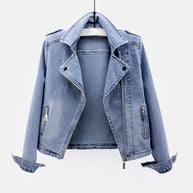 WW | Lässige Denim Jacke Für Frauen