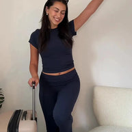 WW | Set Bequeme, dehnbare Schlaghosen für Frauen Loungewear