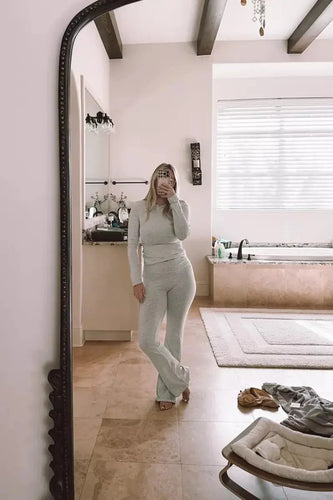 WW | Set Bequeme, dehnbare Schlaghosen für Frauen Loungewear