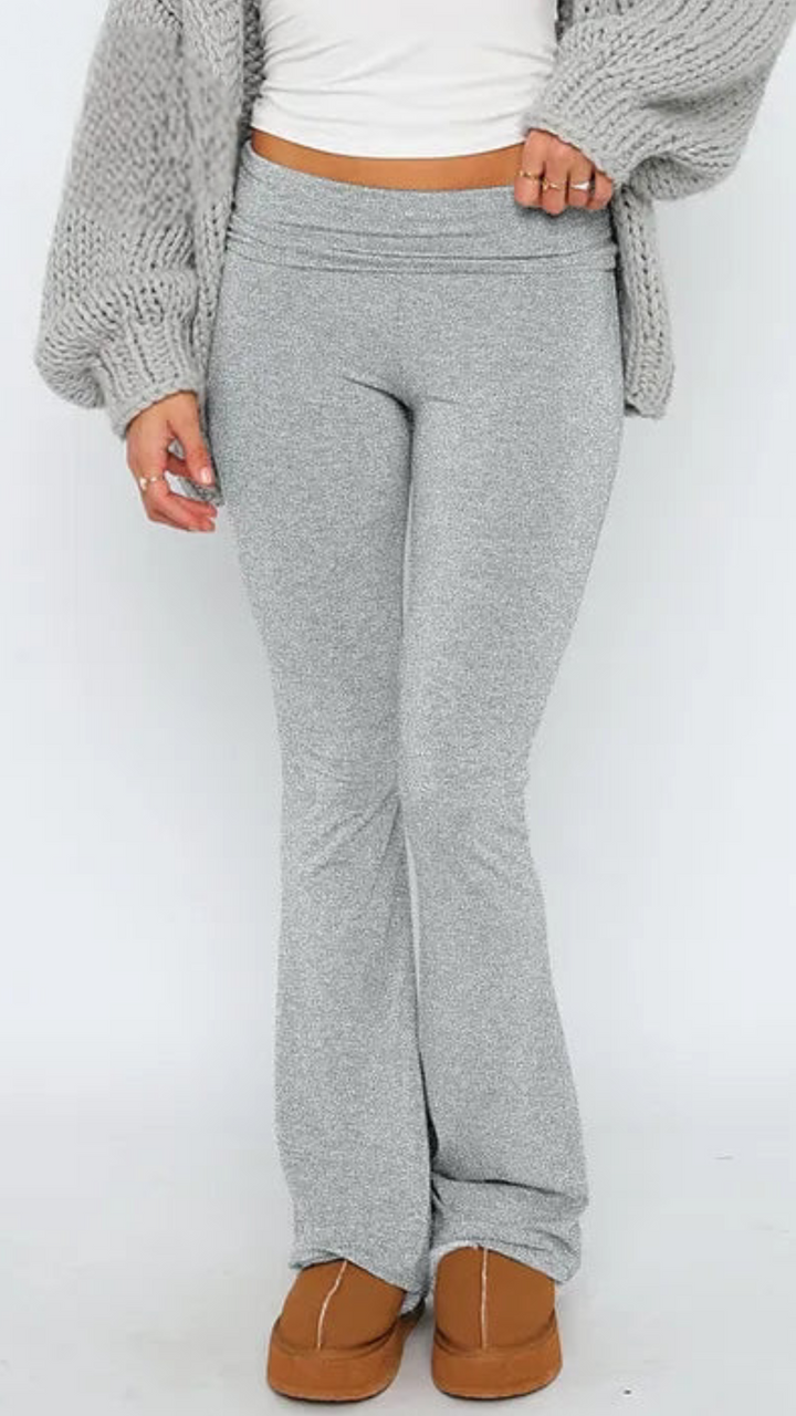 W&W Mode | Set Zweiteiler aus Baumwolle für Damen mit weitem Bein und langen Ärmeln