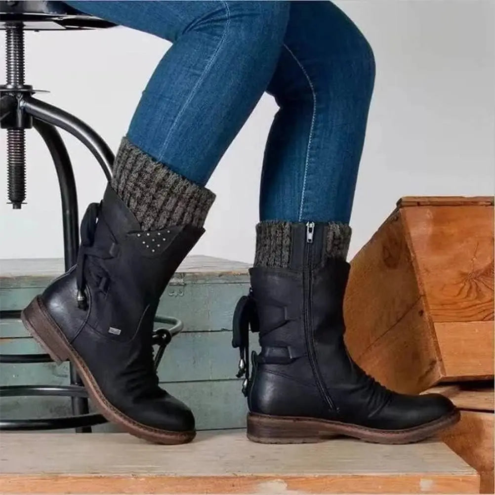 WW | Niedrigabsatz-Winterstiefel für Frauen – Bequemes & Warmes Design