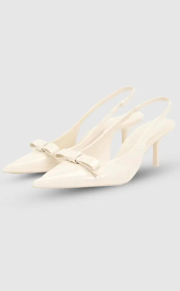 WW | Weiße Gala Pumps Mit Absatz