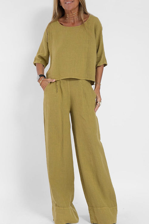 WW | Baumwolle Leinen Anzug