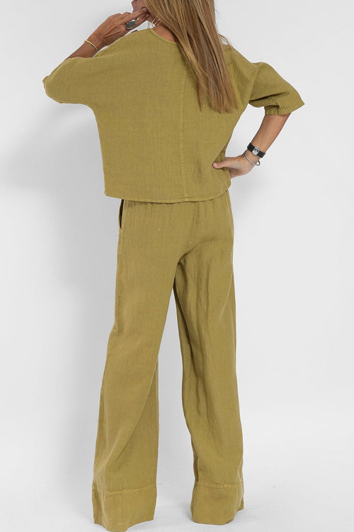 WW | Baumwolle Leinen Anzug